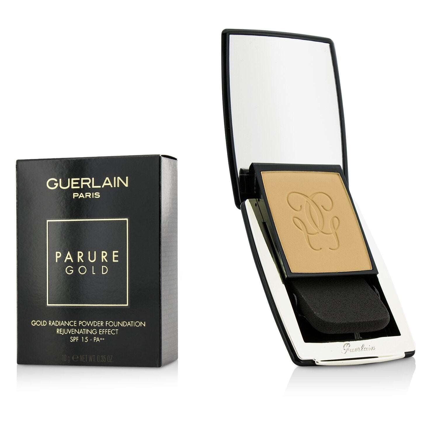 GUERLAIN -Parure Gold Rejuvenating Gold Radiance Powder Foundation SPF 15-# 03 Beige Naturel-10g/0.35oz 3P's Inclusive Beauty