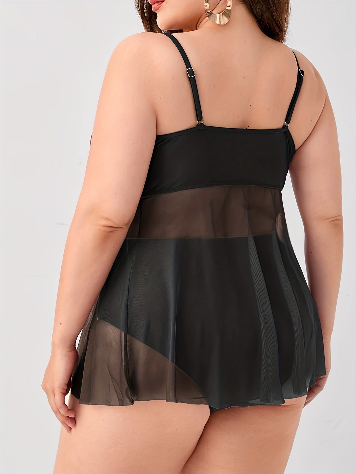 Semi Sheer Solid Bikini Set - High Stretch Swimsuit3P's Inclusive Beauty