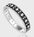 Classic Round CZ Belt - Sterling Silver Open Bangle 3P's Inclusive Beauty