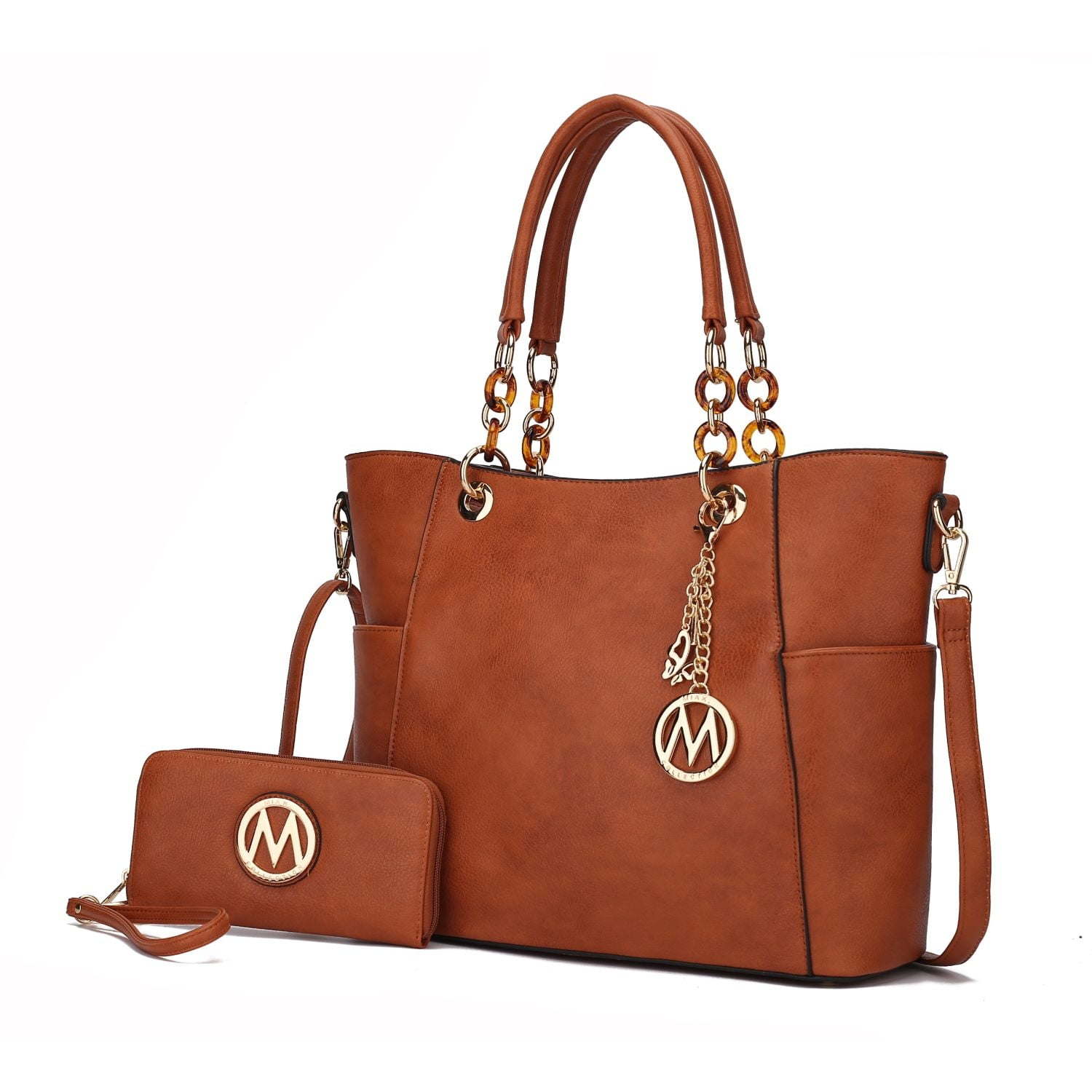 MKF Collection - Bonita Vegan Leather Tote Handbag & Wallet by Mia K - Black 3P's Inclusive Beauty