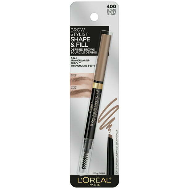 L'Oreal Paris Stylist Shape and Fill Mechanical Eyebrow Pencil, Blonde 3P's Inclusive Beauty