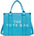 PU Tote Bag - Large-capacity Crossbody, Lake Blue