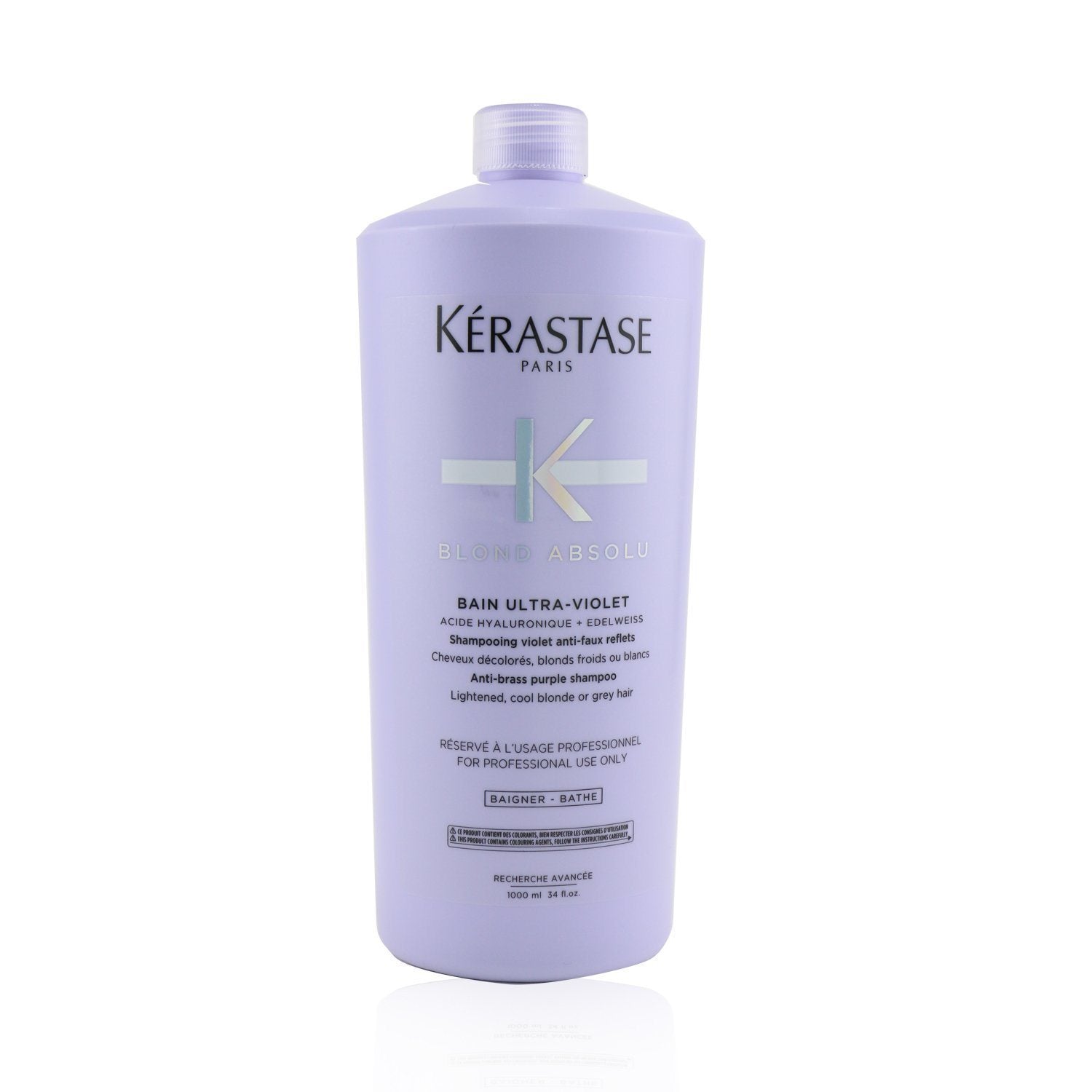 KERASTASE - Blond Absolu Bain Ultra-Violet Anti-Brass Purple Shampoo (Lightened, Cool Blonde or Grey Hair) - 1000ml/34oz 3P's Inclusive Beauty