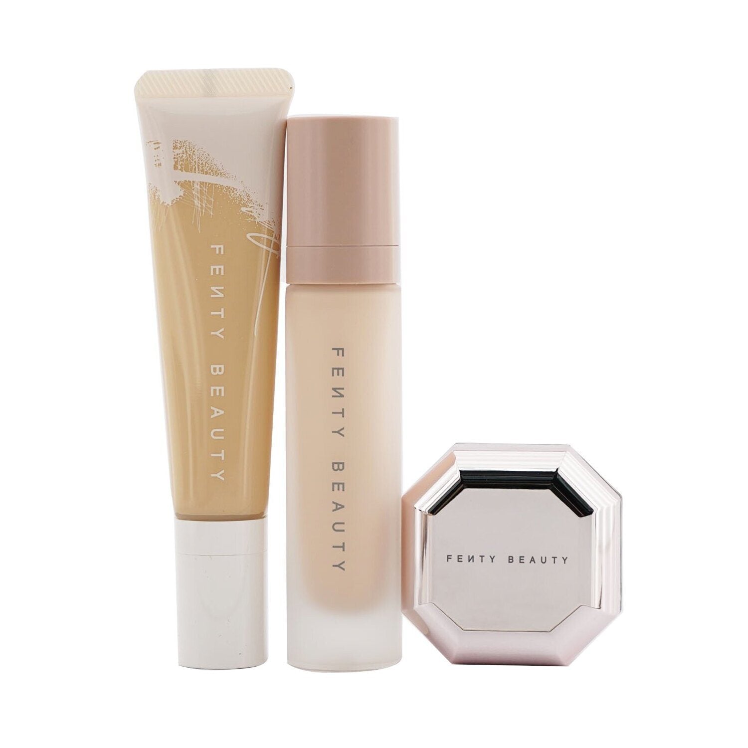 Fenty Beauty-Pro Filt'R Hydrating Complexion Kit: Foundation+Primer+Instant Retouch Setting Powder-#140~3P's Inclusive Beauty