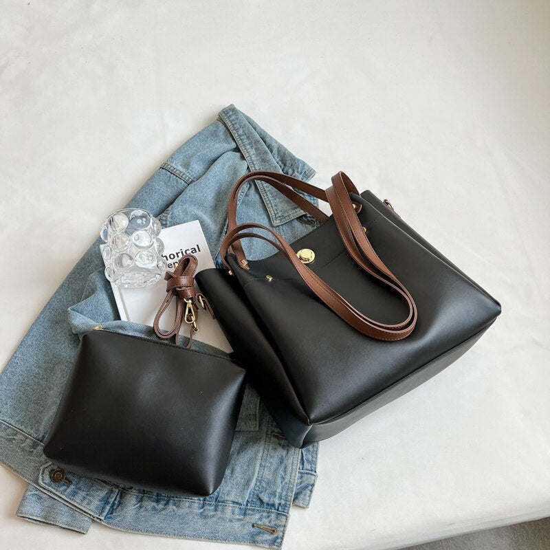 Leather Shoulder Side Bag - Luxury Crossbody Purse 3P's Inclusive Beauty